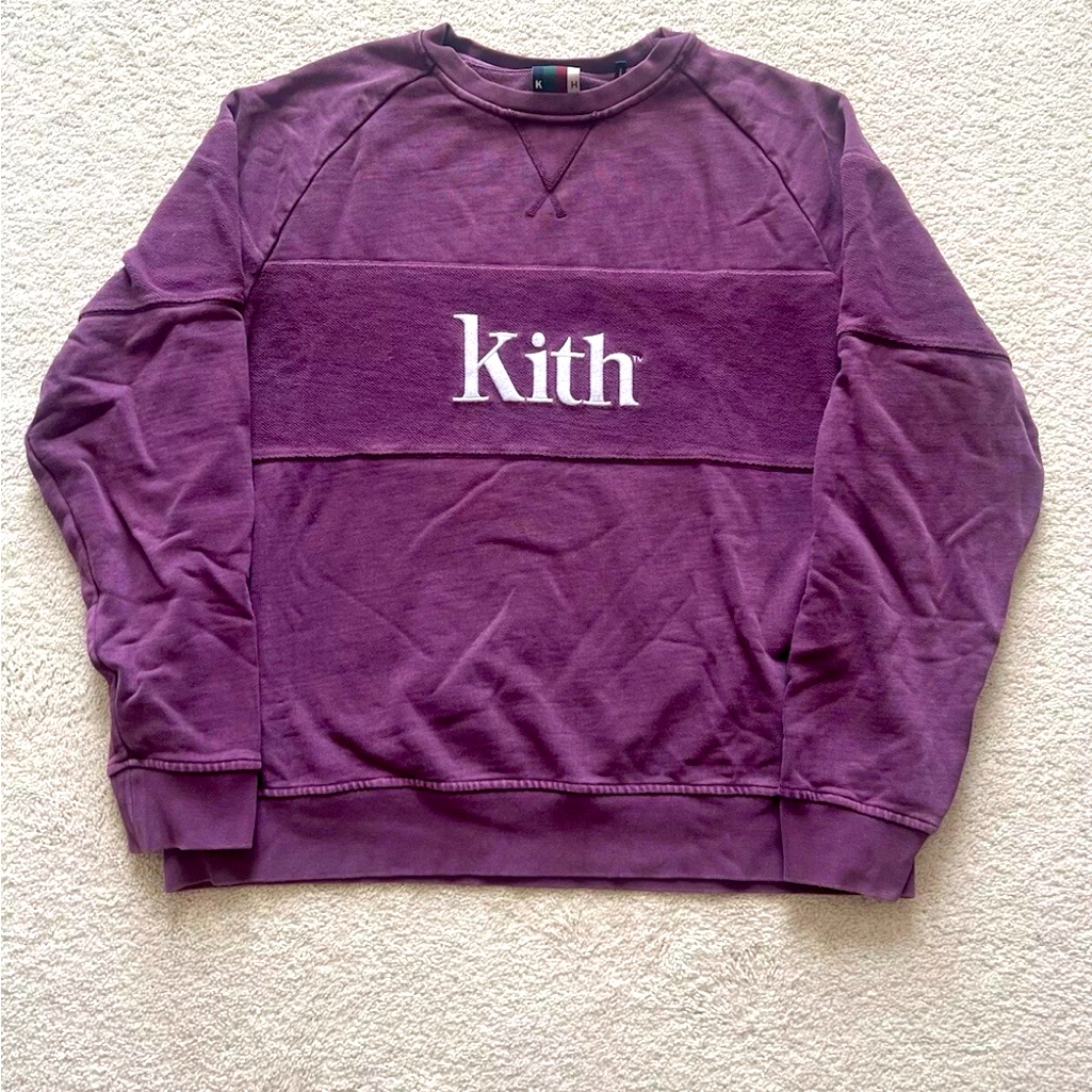 Kith Paneled Williams Logo Sweatshirt Crewneck Xl